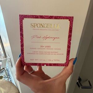 Spongelle Pink Hydrangea Exfoliant & Scrub